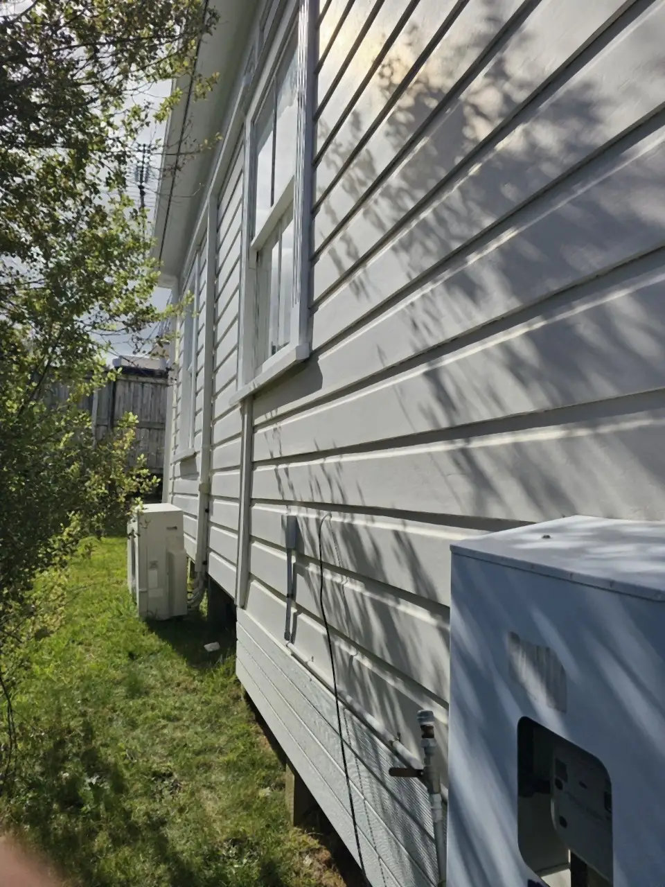 After: The same side wall clean